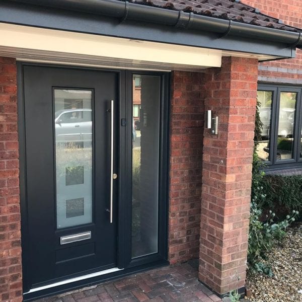 Smart and secure front door and porch installation by Allerton Windows.