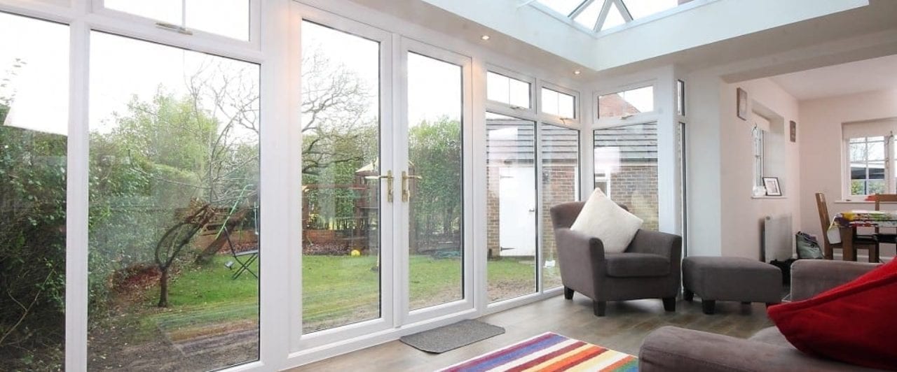 Orangery extension with bifold doors by Allerton Windows.
