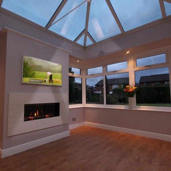 Orangery extension with roof lantern in Liverpool by Allerton Windows.