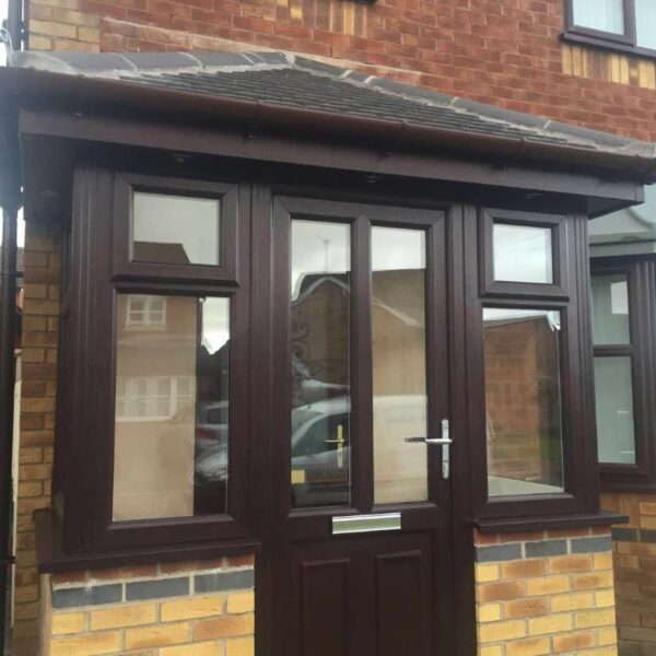 Front porch extension in Wavertree by Allerton Windows.