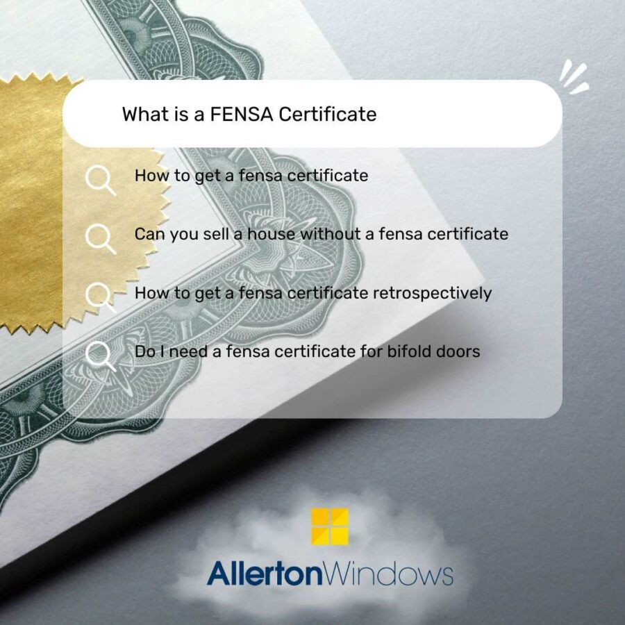 what is a fensa certificate
