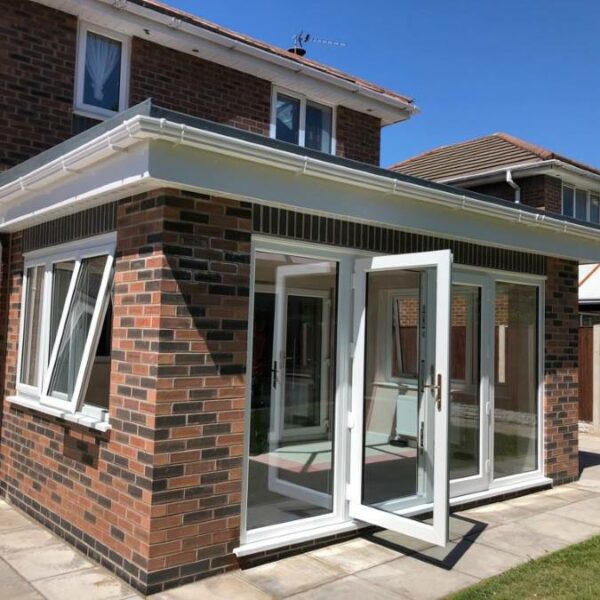 Single storey home extension in Liverpool by Allerton Windows.