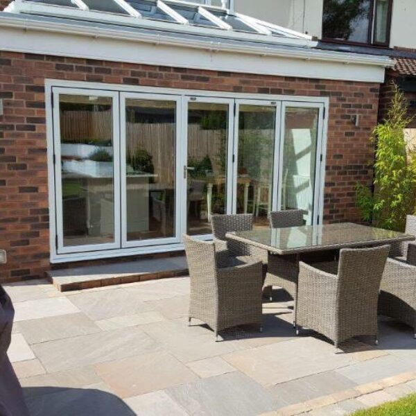 House extension with bifold doors in Aighton.