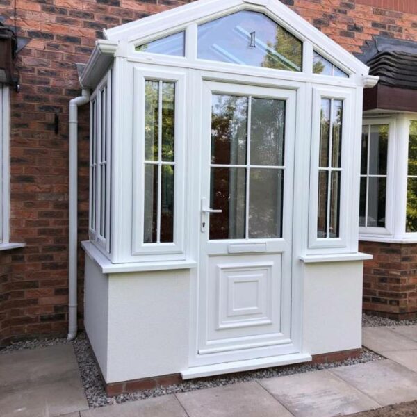 Double glazed porch extension in Liverpool.