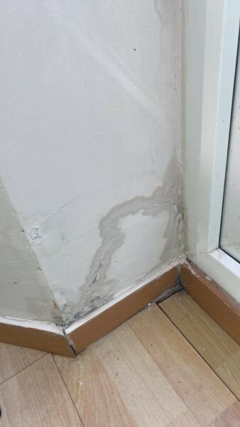 image showing damp in a conservatory